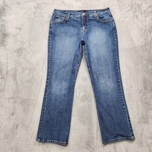 Vintage BandolinoBlu Jeans Womens 16 Blue Mid Rise Cali Modern Bootcut Stretch